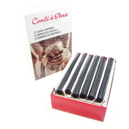 Carvão Para Desenho Fusain 12 Barras 2B Conté à Paris